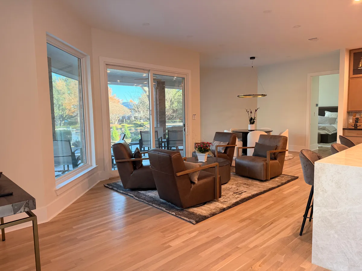 Open concept living room renovation